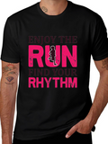Enjoy the Run Graphic Tee - Find Your Rhythm!