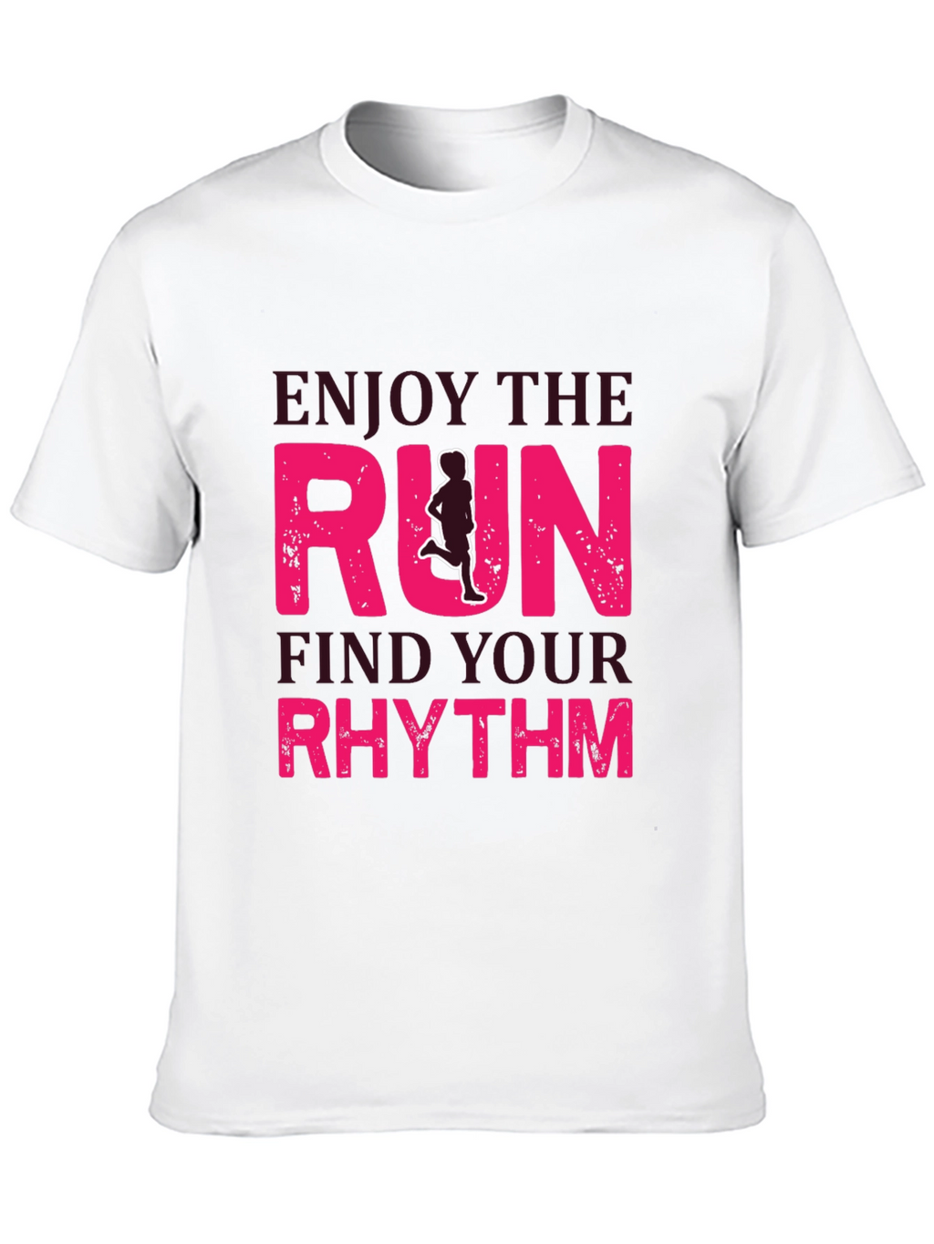 Enjoy the Run Graphic Tee - Find Your Rhythm!