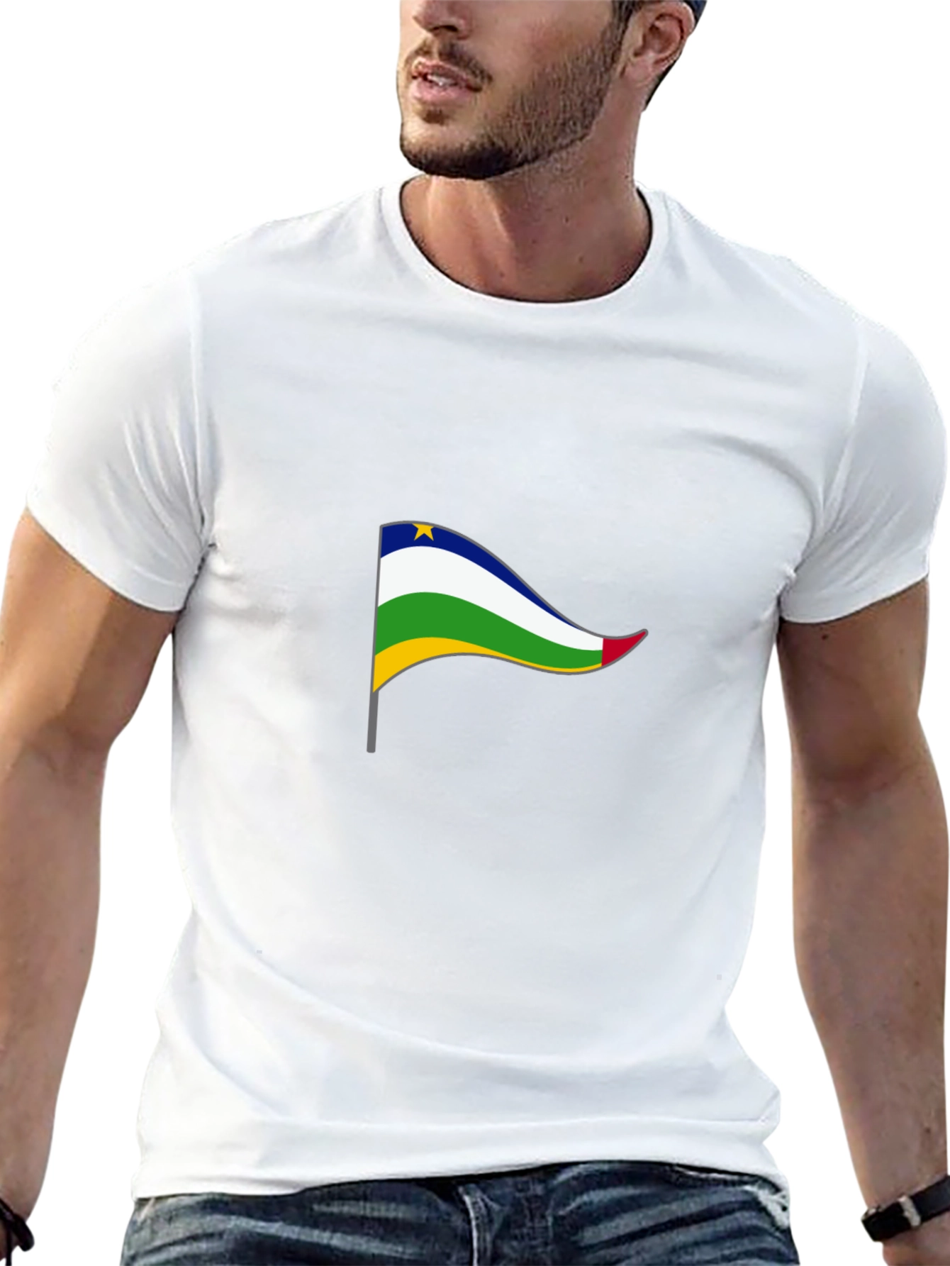 CAR Flag Black T-Shirt - Stylish & Patriotic
