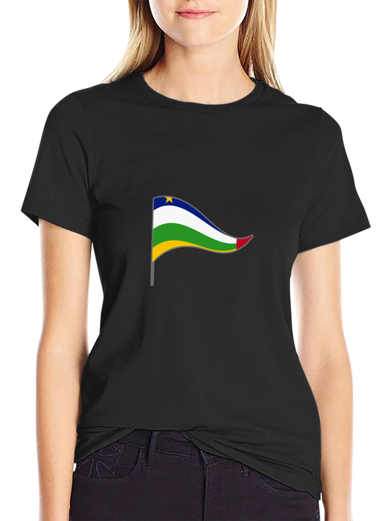 CAR Flag Black T-Shirt - Stylish & Patriotic