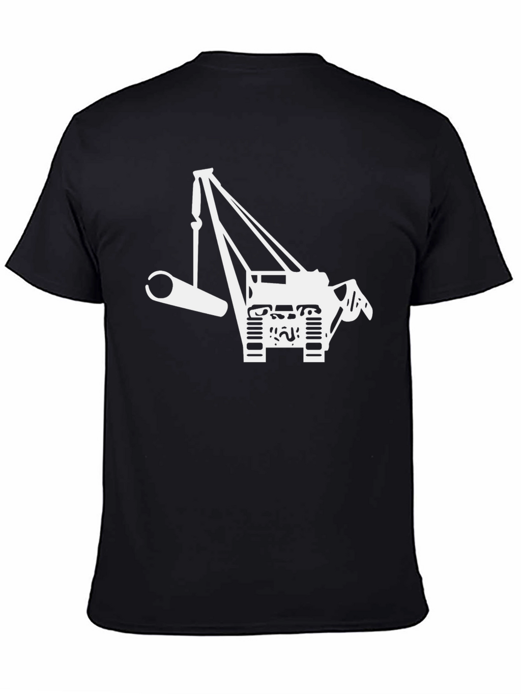Crane Lift T-Shirt - Black Graphic Tee