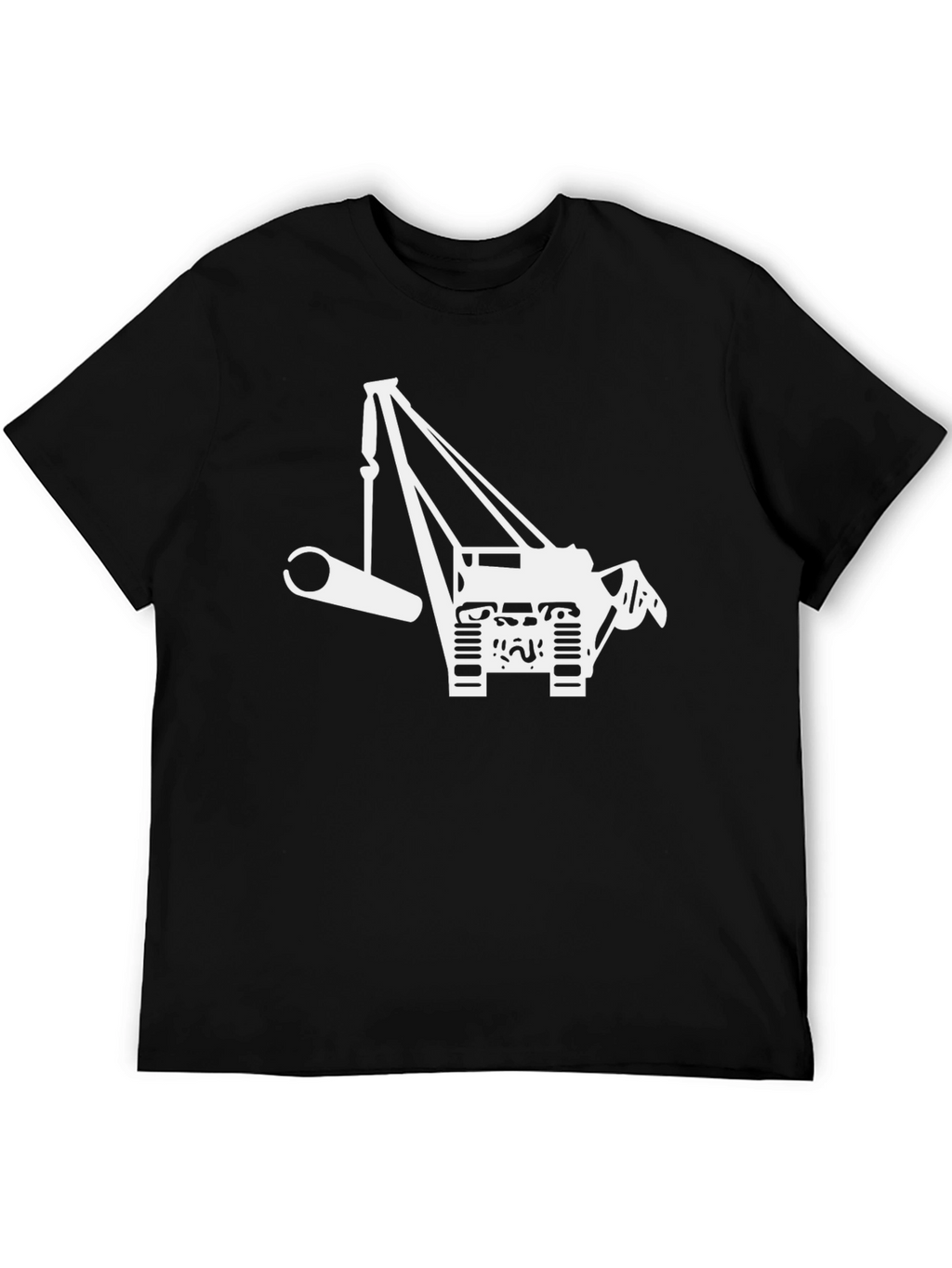 Crane Lift T-Shirt - Black Graphic Tee