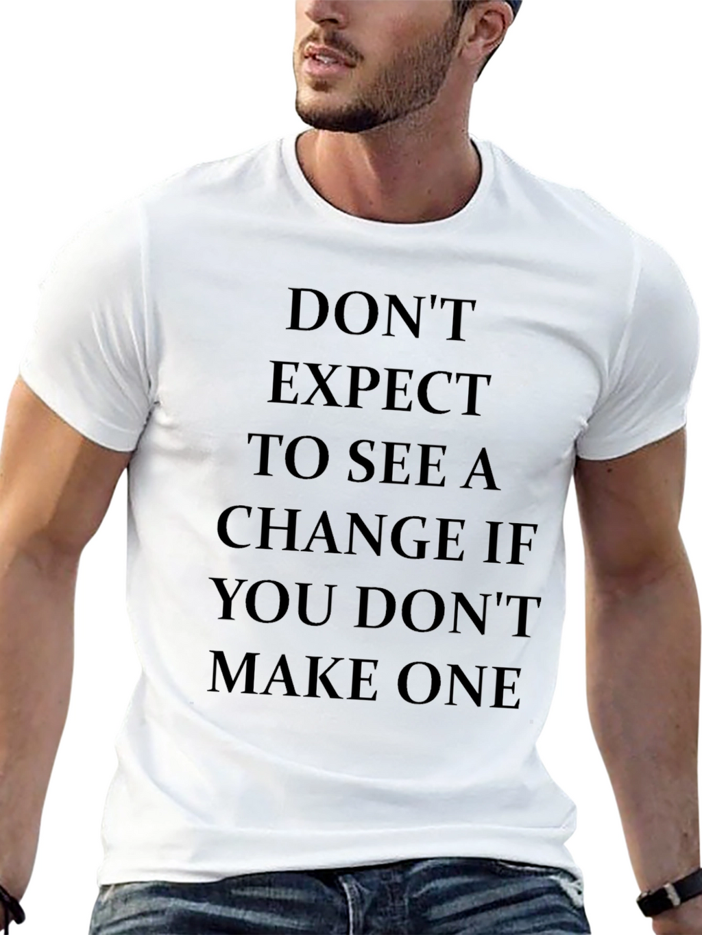 Motivational Statement Black T-Shirt