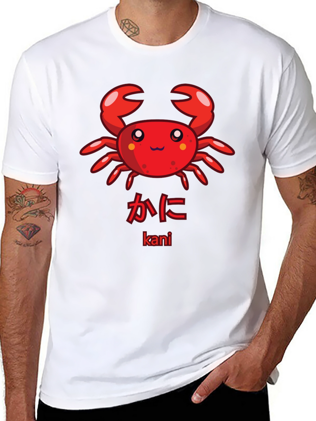 Cute Kawaii Crab Graphic T-Shirt - Kani