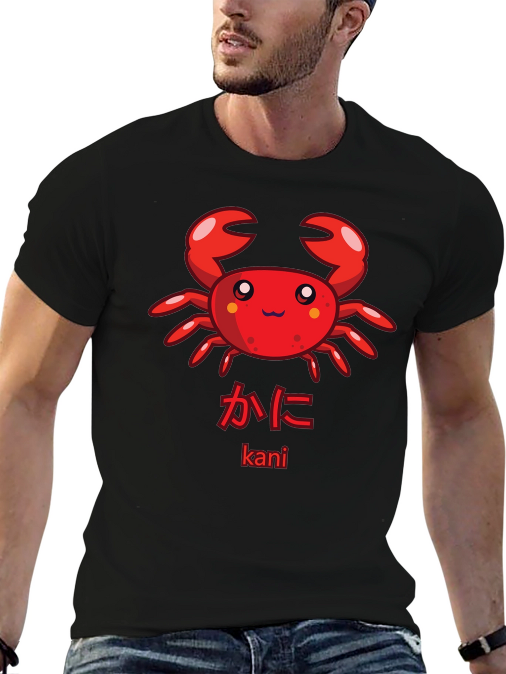 Cute Kawaii Crab Graphic T-Shirt - Kani