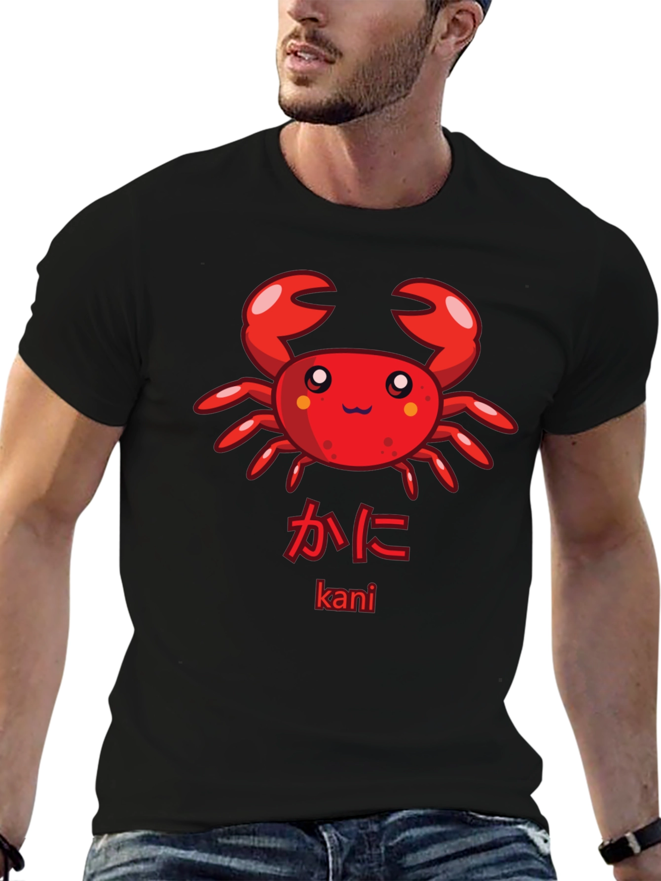 Cute Kawaii Crab Graphic T-Shirt - Kani