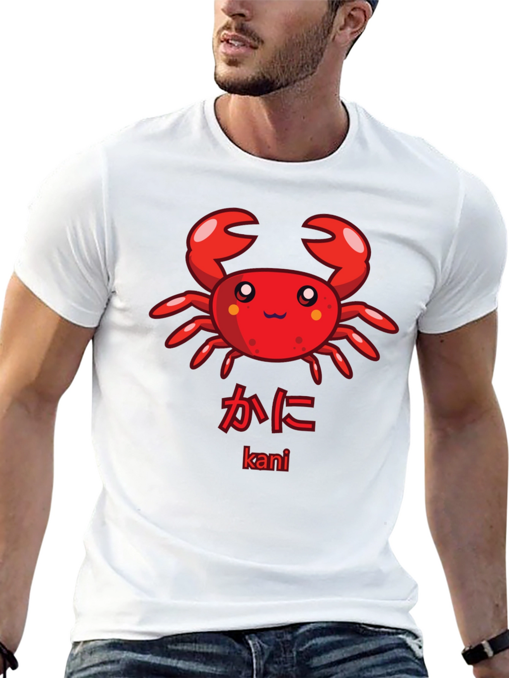 Cute Kawaii Crab Graphic T-Shirt - Kani