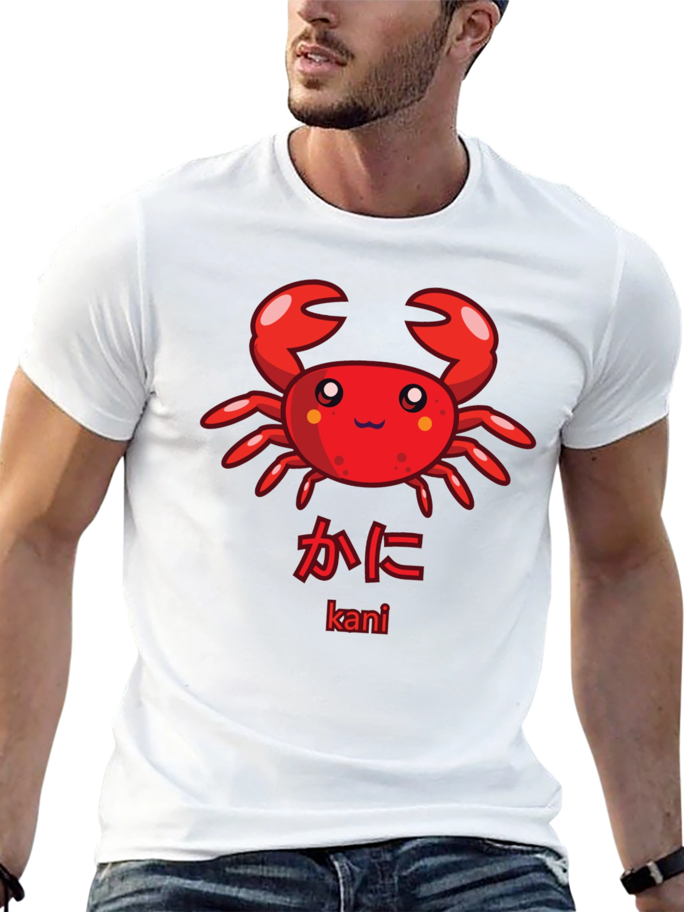 Cute Kawaii Crab Graphic T-Shirt - Kani