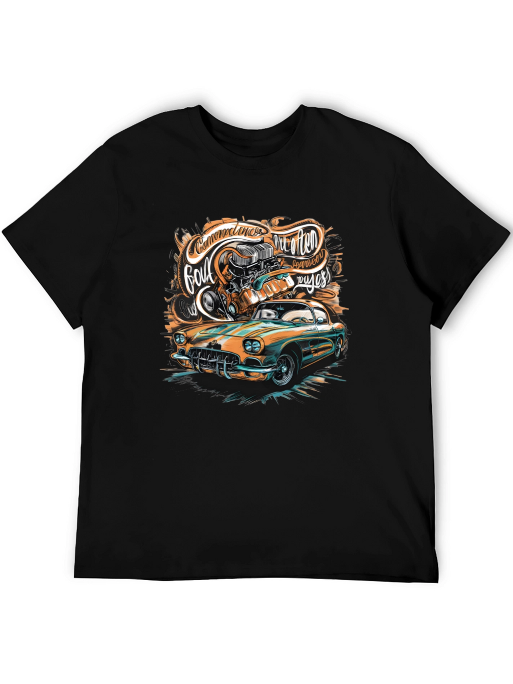 Classic Car Graphic T-Shirt - Custom Design