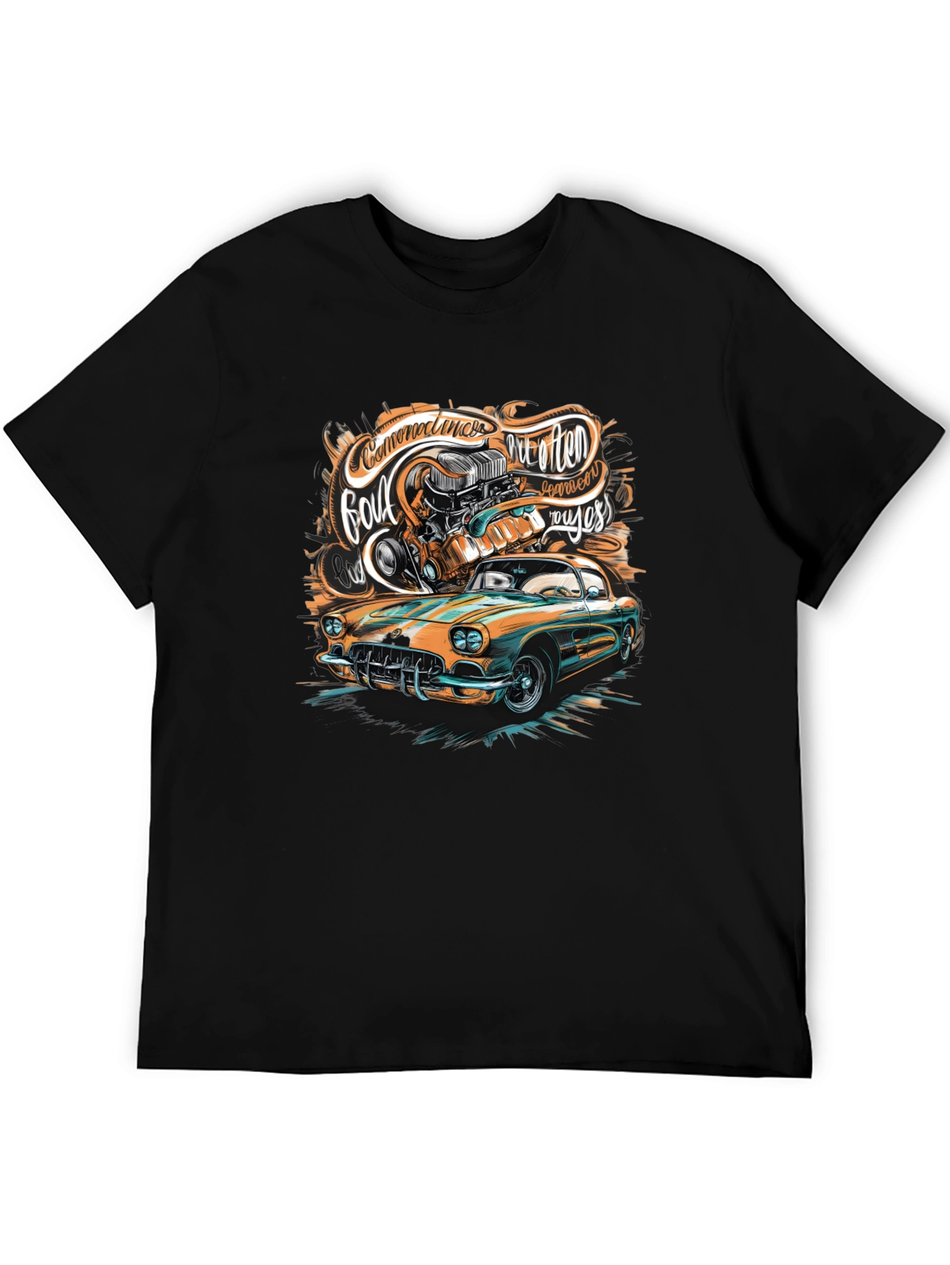 Classic Car Graphic T-Shirt - Custom Design