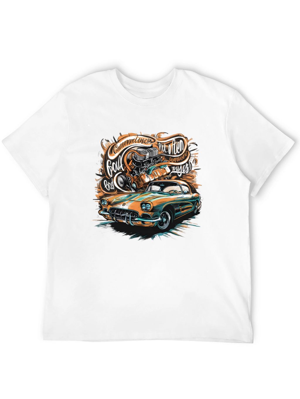 Classic Car Graphic T-Shirt - Custom Design