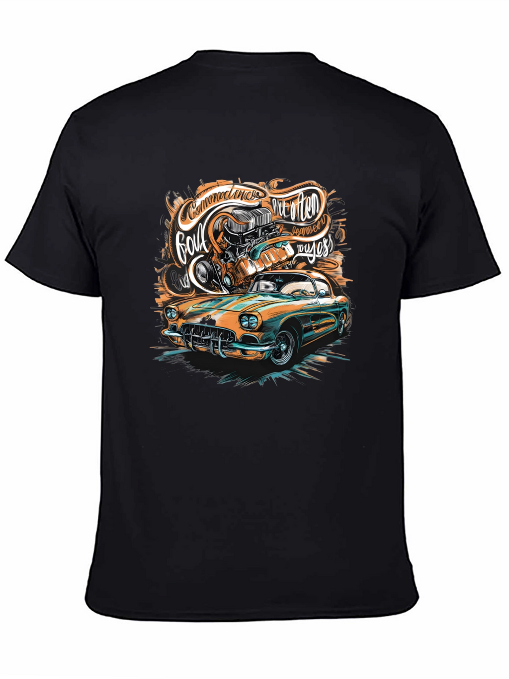 Classic Car Graphic T-Shirt - Custom Design