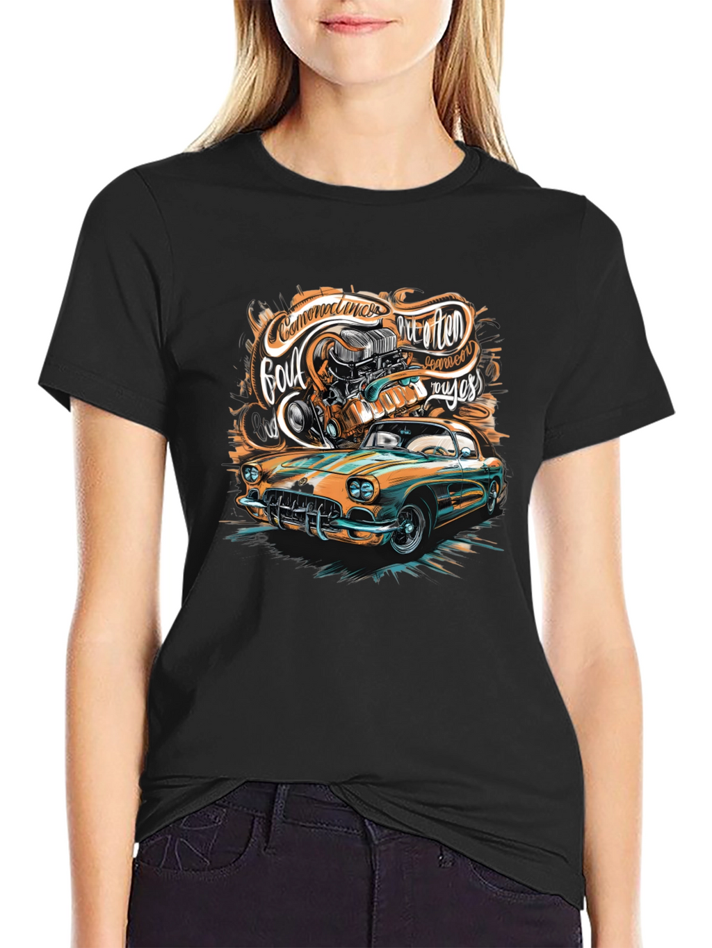 Classic Car Graphic T-Shirt - Custom Design