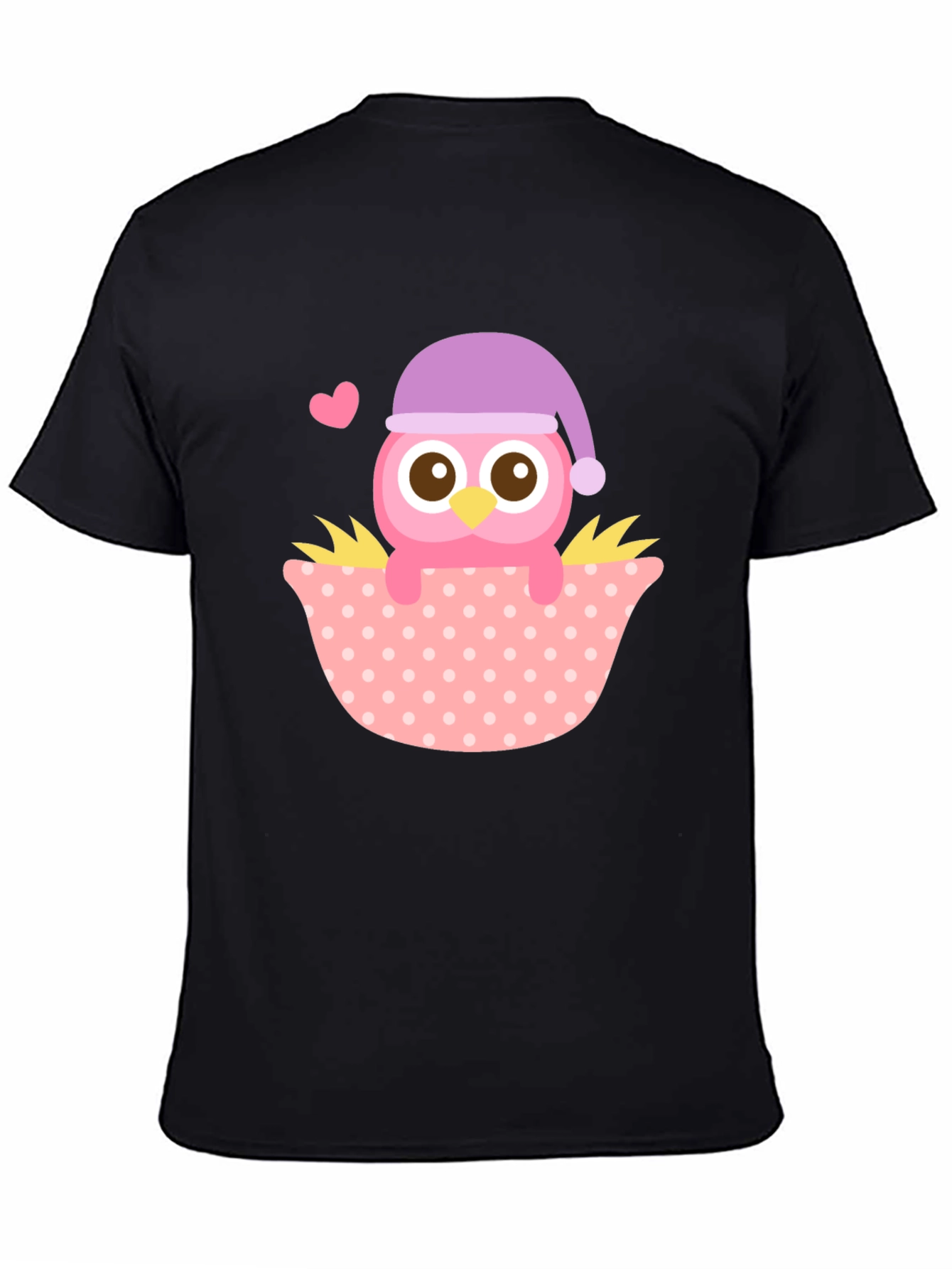 Cute Owl T-Shirt - Whimsical Sleepy Bird Design