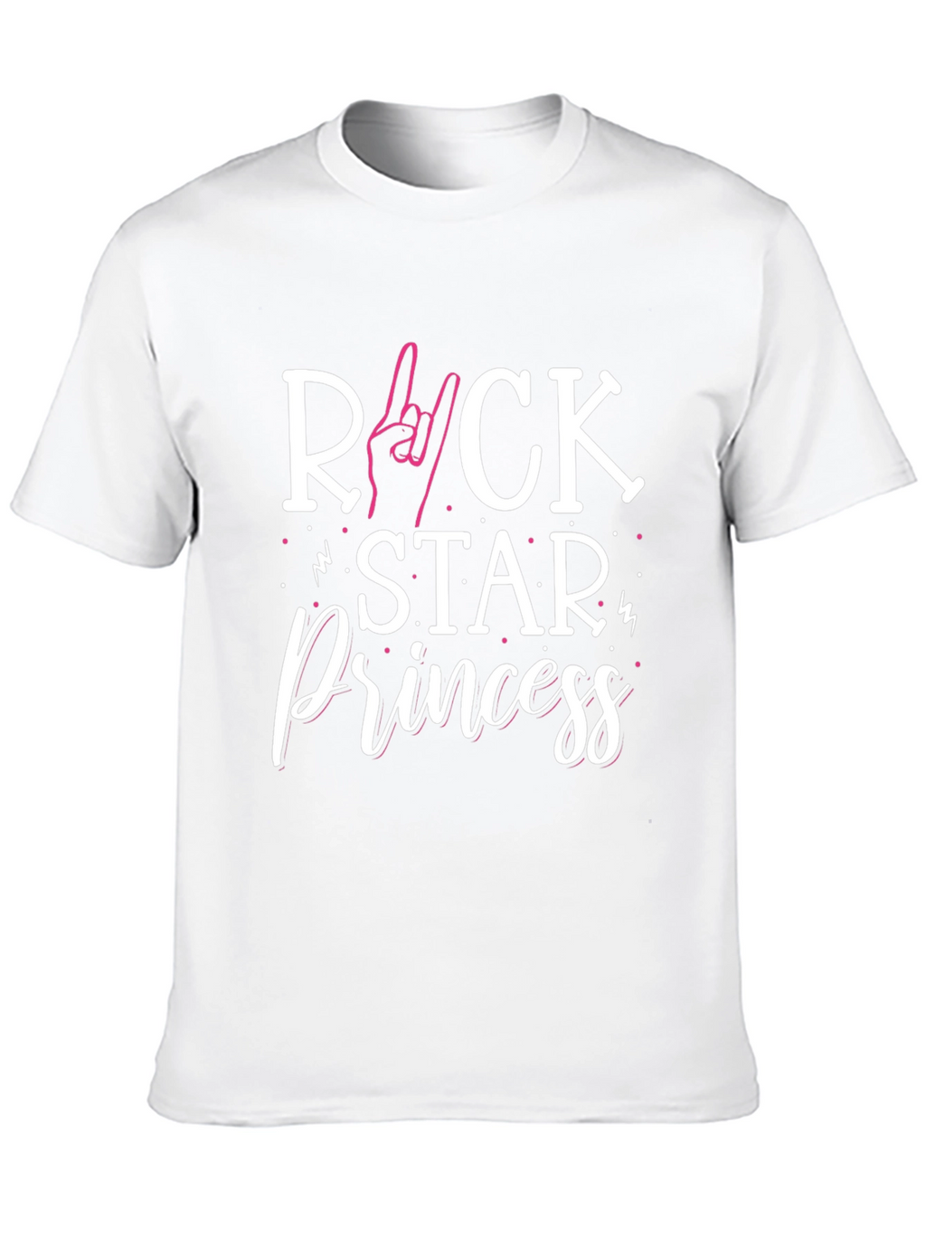 Rock Star Princess Graphic Tee - Black Unisex T-Shirt