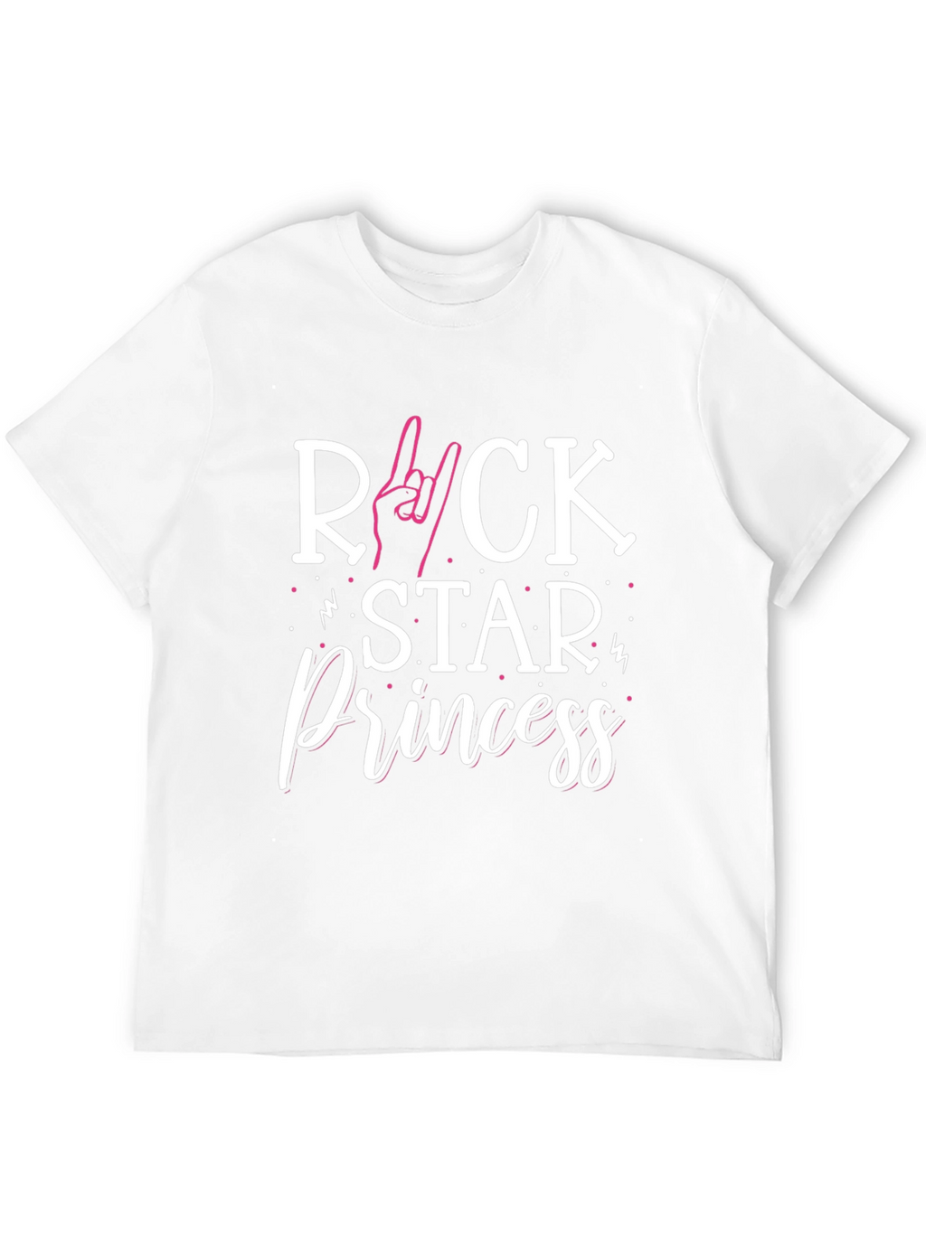 Rock Star Princess Graphic Tee - Black Unisex T-Shirt