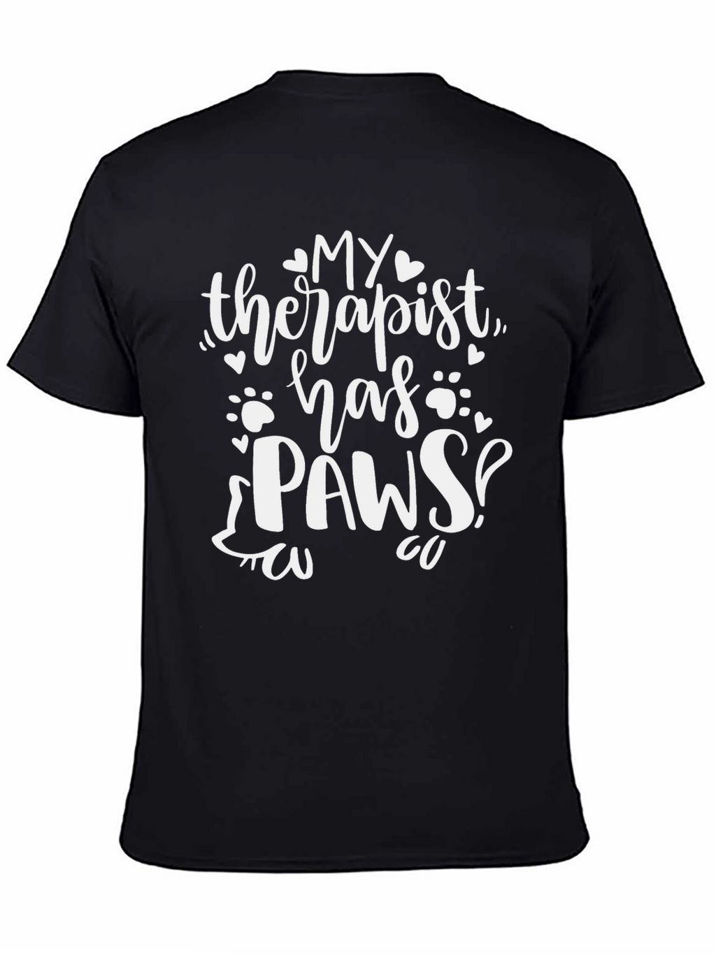 My Therapist Has Paws Novelty T-Shirt