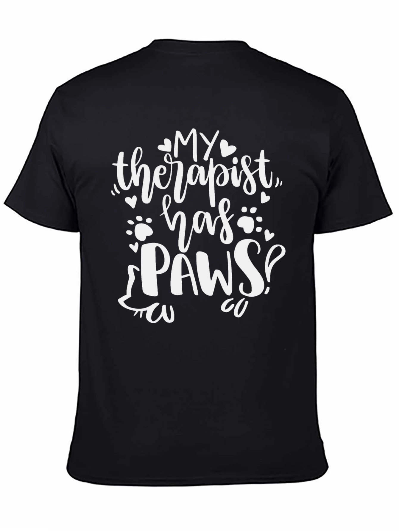 My Therapist Has Paws Novelty T-Shirt