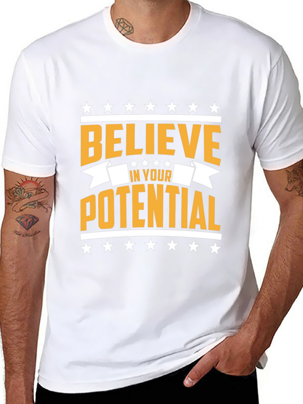 Believe in Your Potential Black T-Shirt