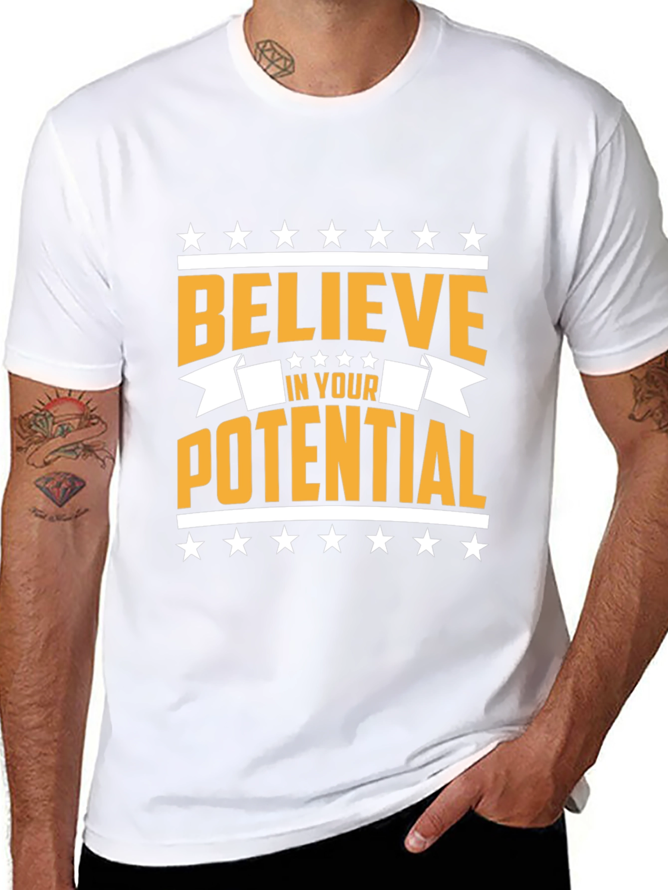 Believe in Your Potential Black T-Shirt