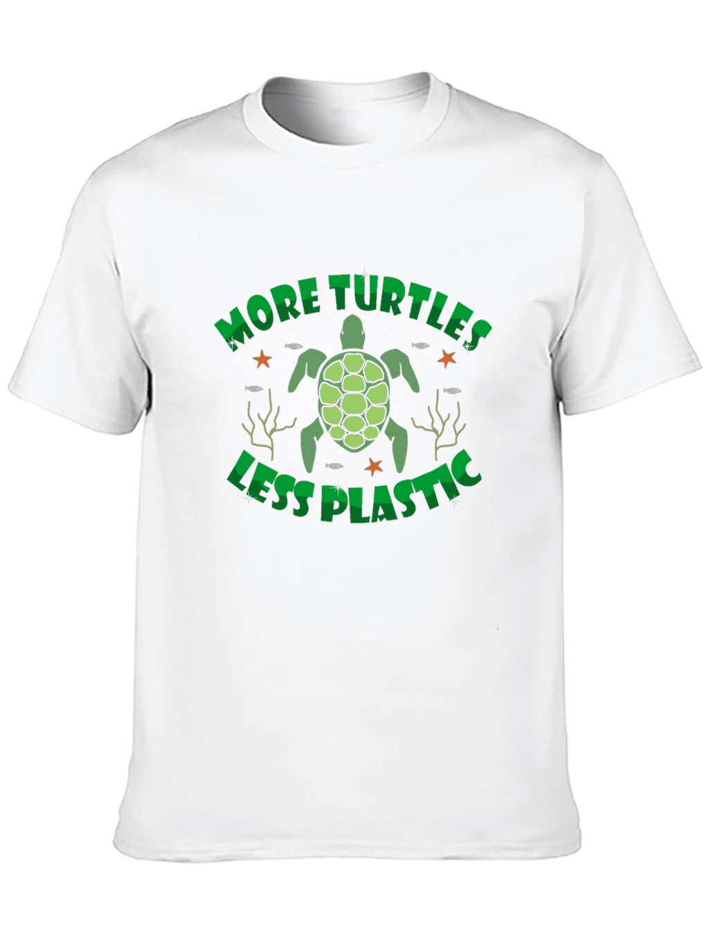 More Turtles Less Plastic Graphic T-Shirt