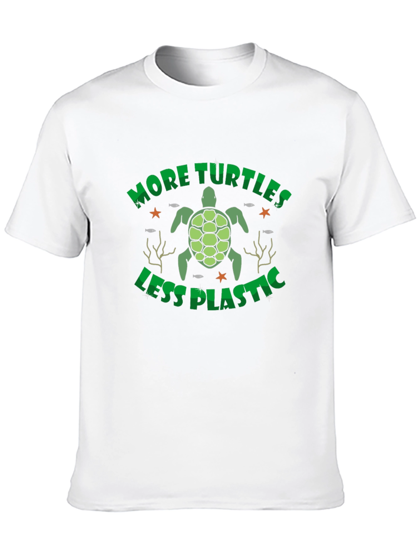 More Turtles Less Plastic Graphic T-Shirt