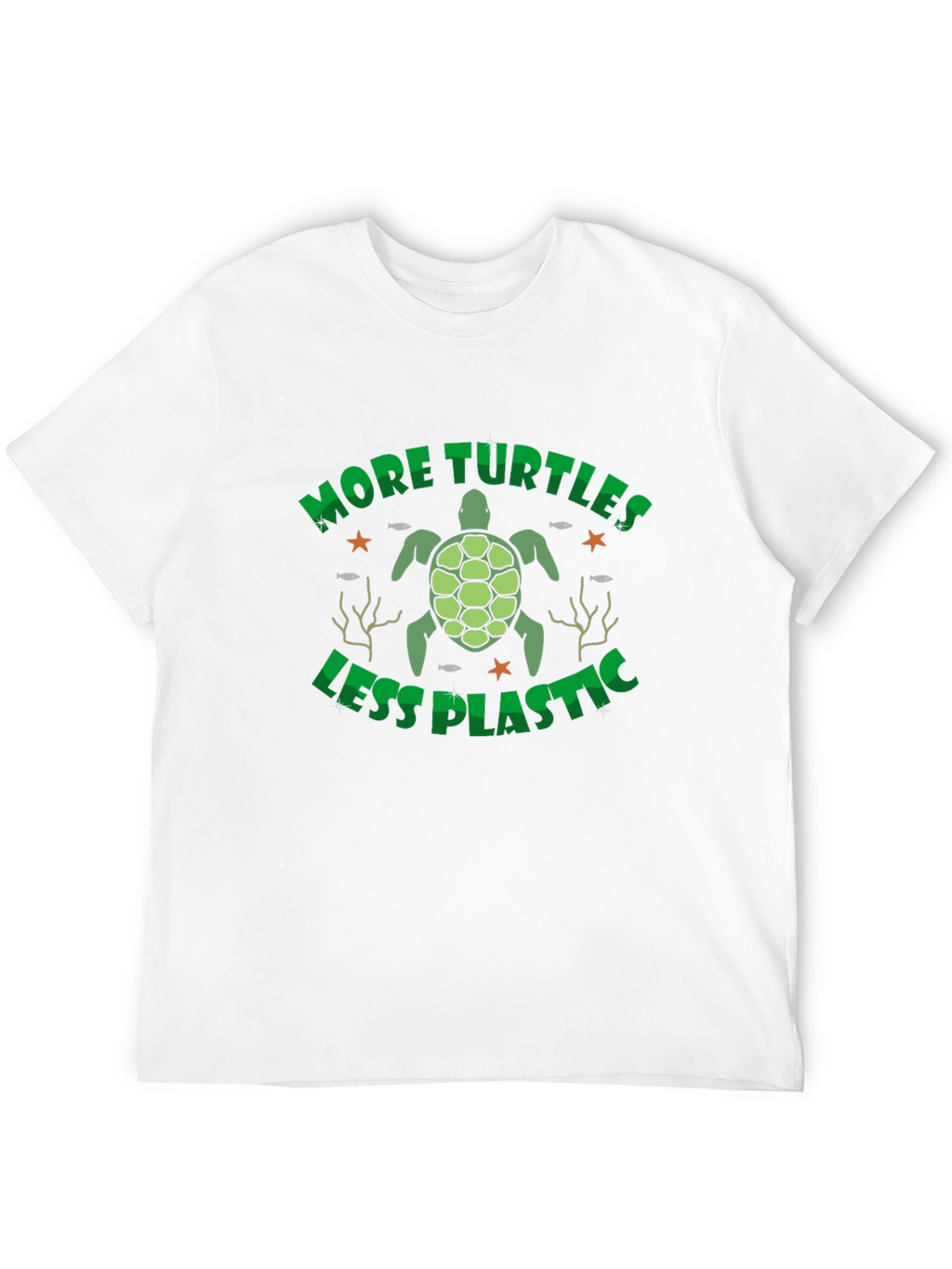 More Turtles Less Plastic Graphic T-Shirt