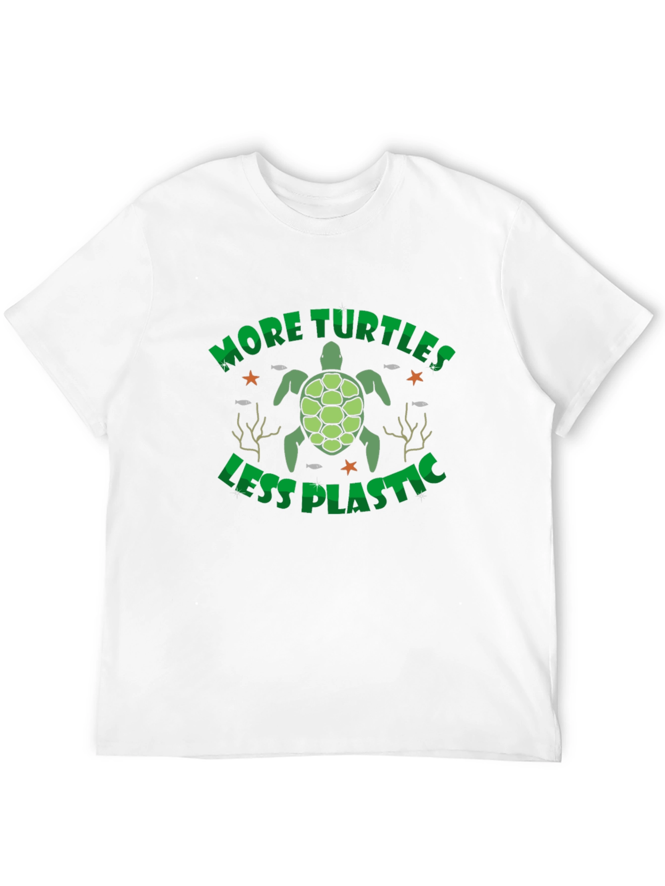 More Turtles Less Plastic Graphic T-Shirt