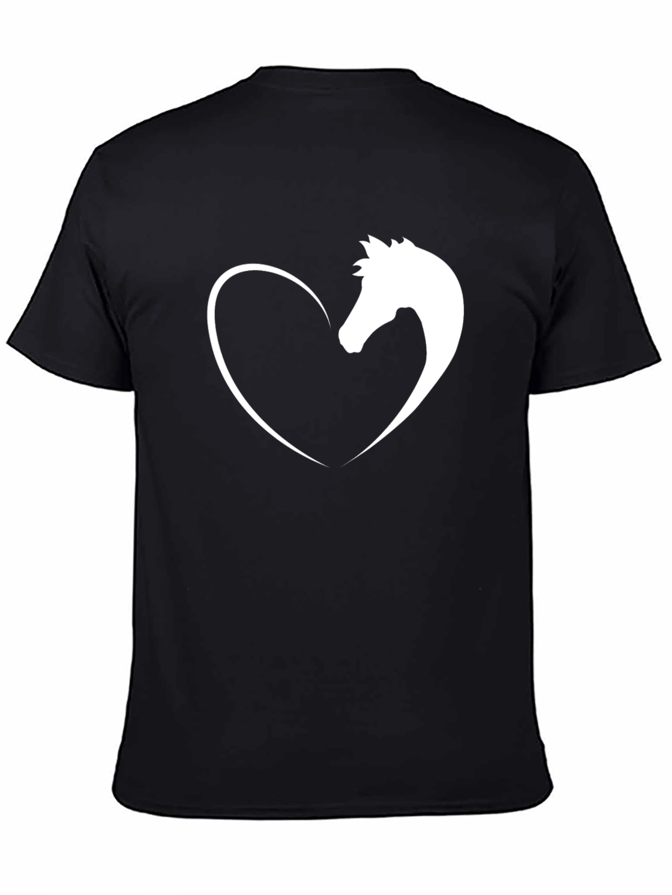 Horse Lover Tee - Heart & Horse Graphic T-Shirt