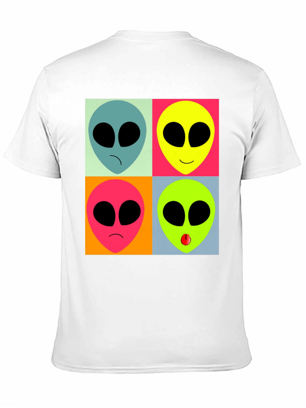 Retro Alien Pop Art T-Shirt - Black Graphic Tee