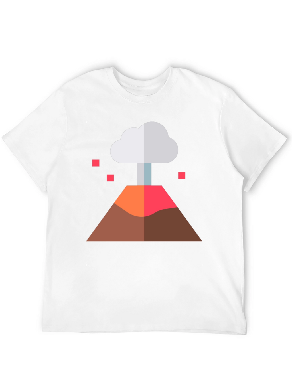Volcano Graphic Tee - Black Cotton Blend