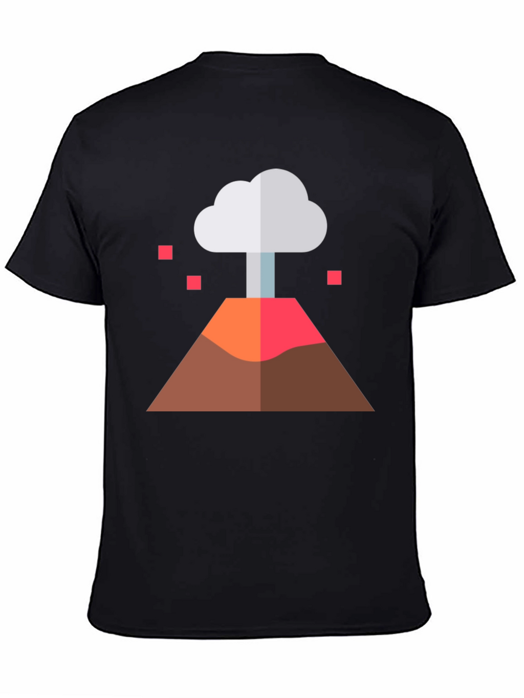Volcano Graphic Tee - Black Cotton Blend