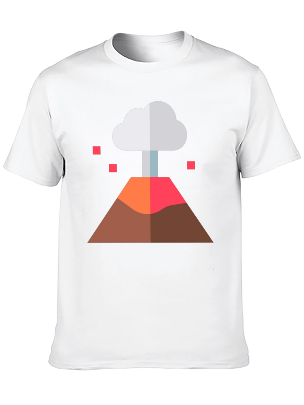 Volcano Graphic Tee - Black Cotton Blend