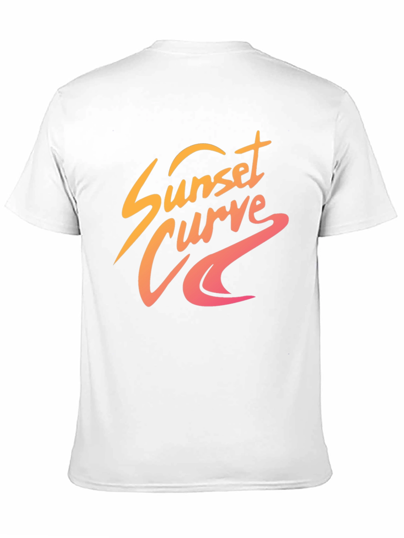 Sunset Curve Graphic Tee - Retro Style