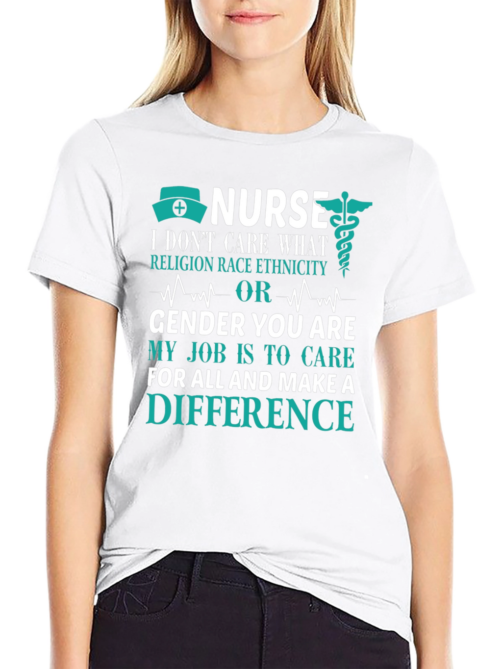 Nurse T-Shirt: Care Without Prejudice