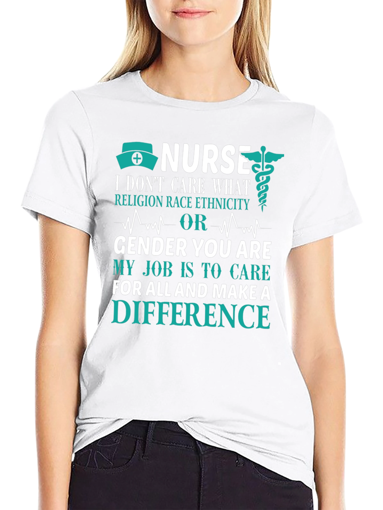 Nurse T-Shirt: Care Without Prejudice