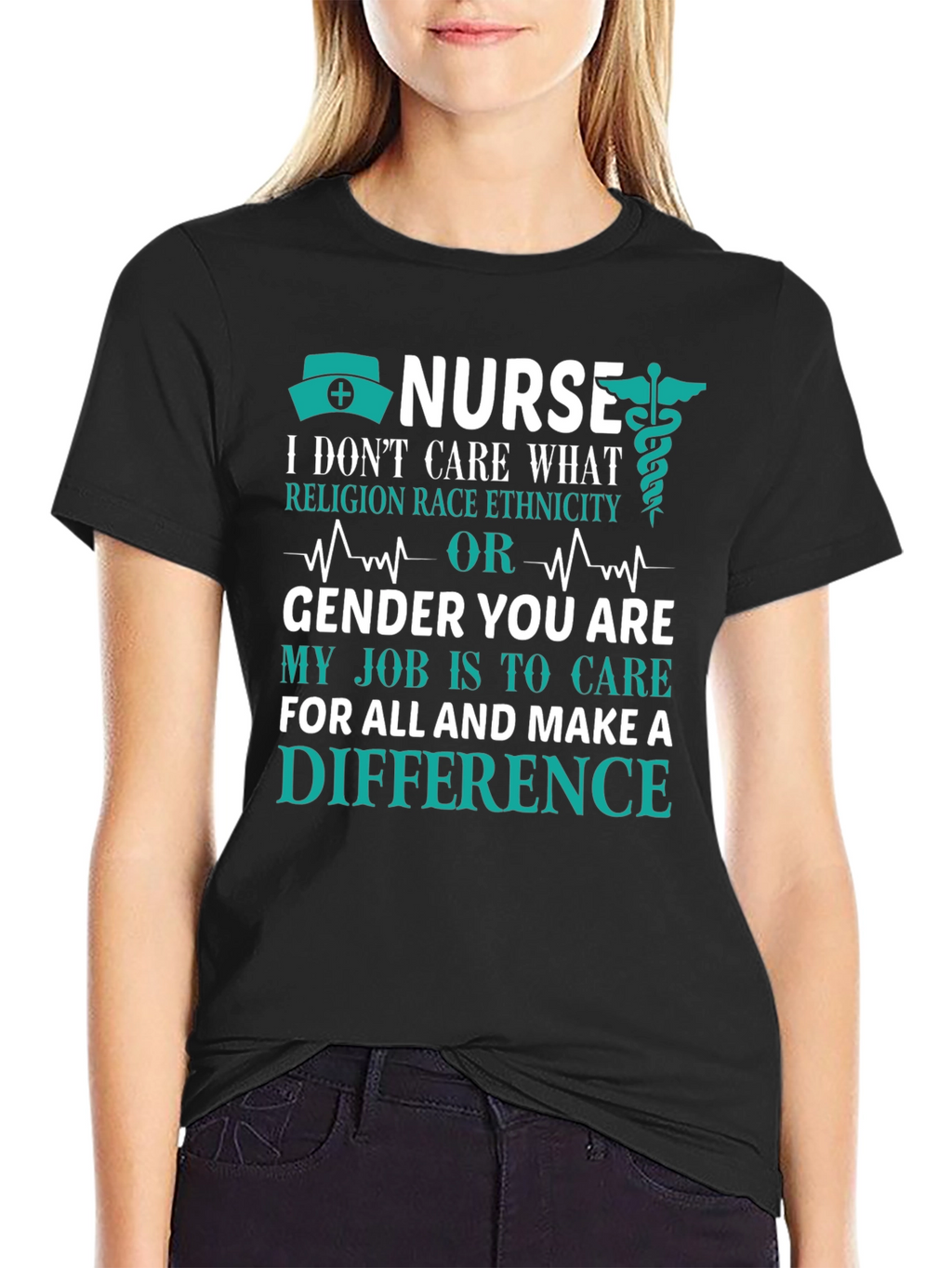 Nurse T-Shirt: Care Without Prejudice