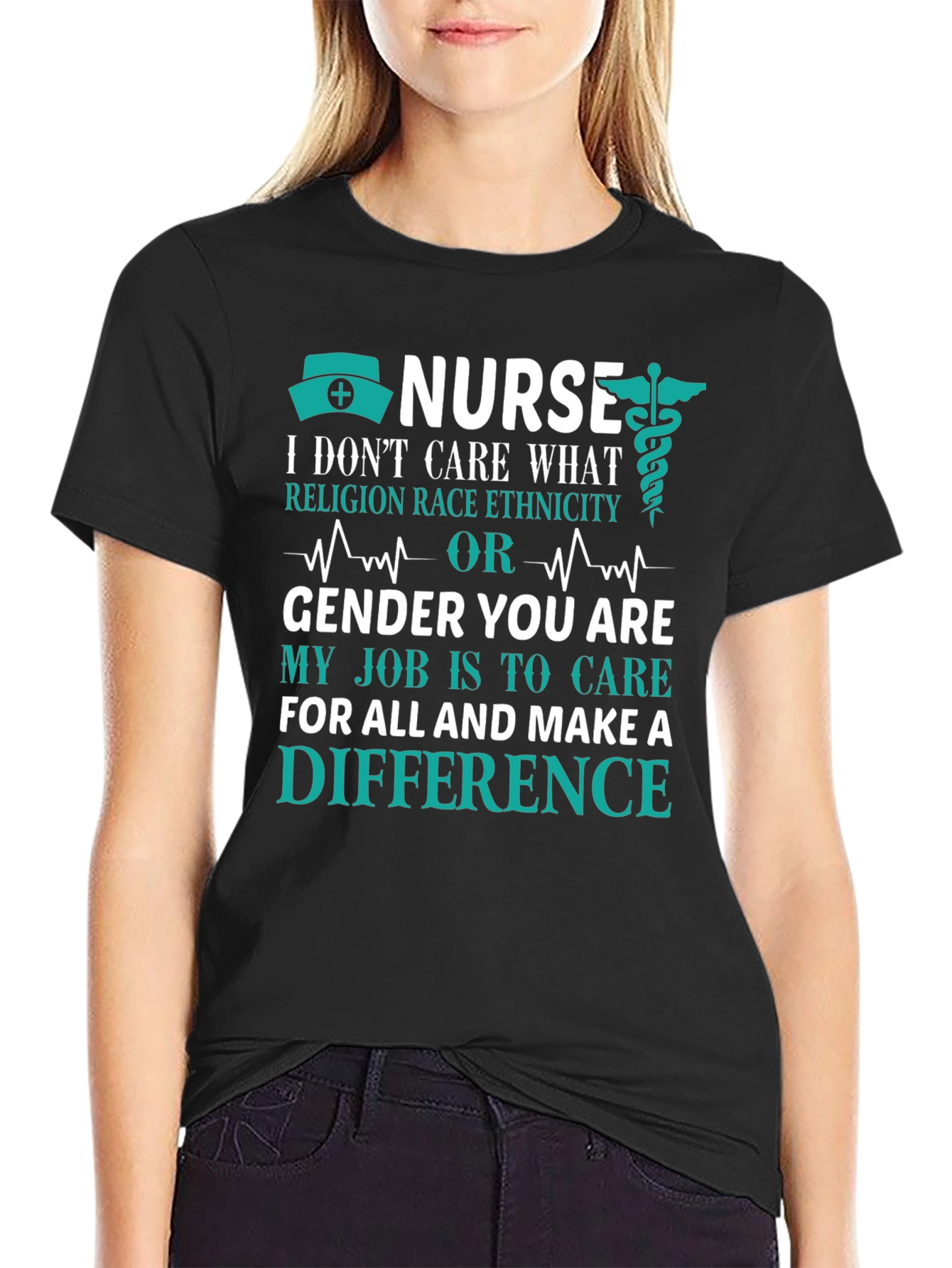 Nurse T-Shirt: Care Without Prejudice