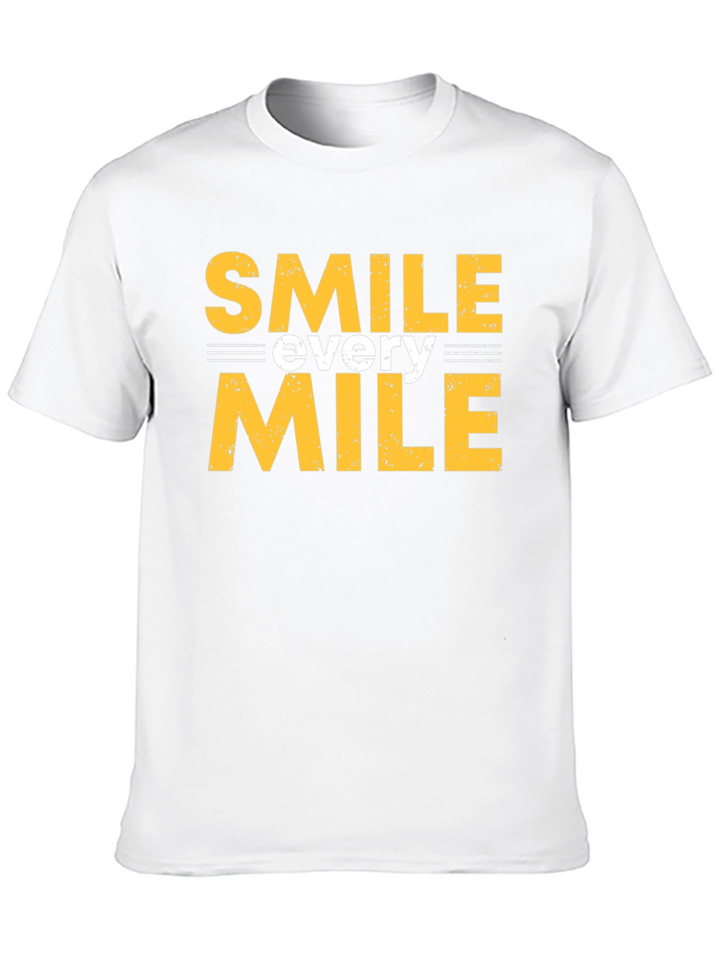 Smile Every Mile Graphic Tee - Black Cotton T-Shirt