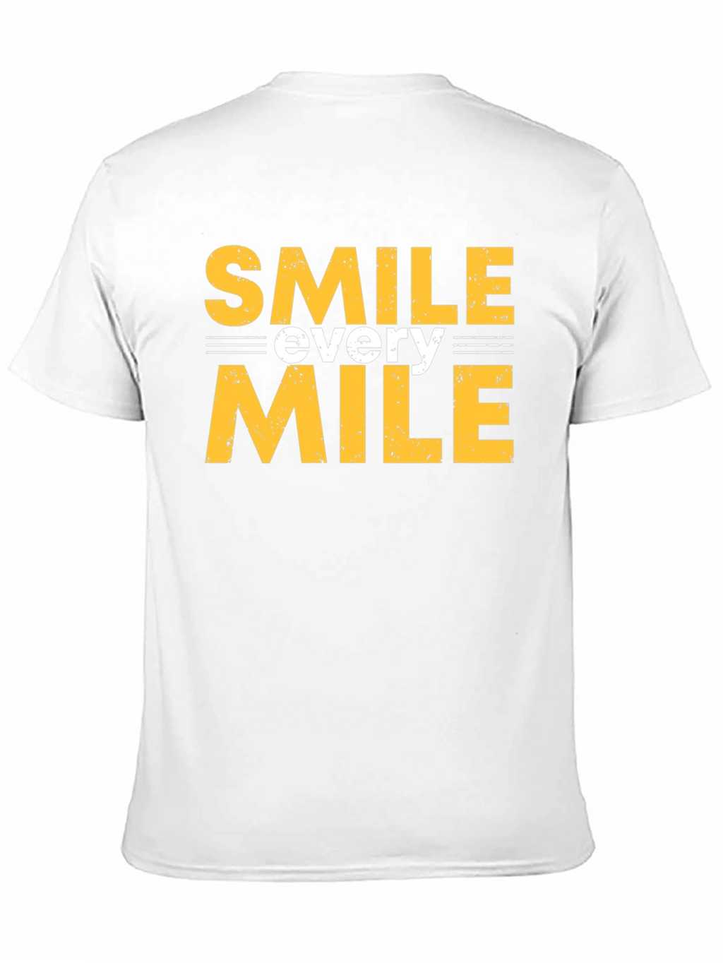 Smile Every Mile Graphic Tee - Black Cotton T-Shirt