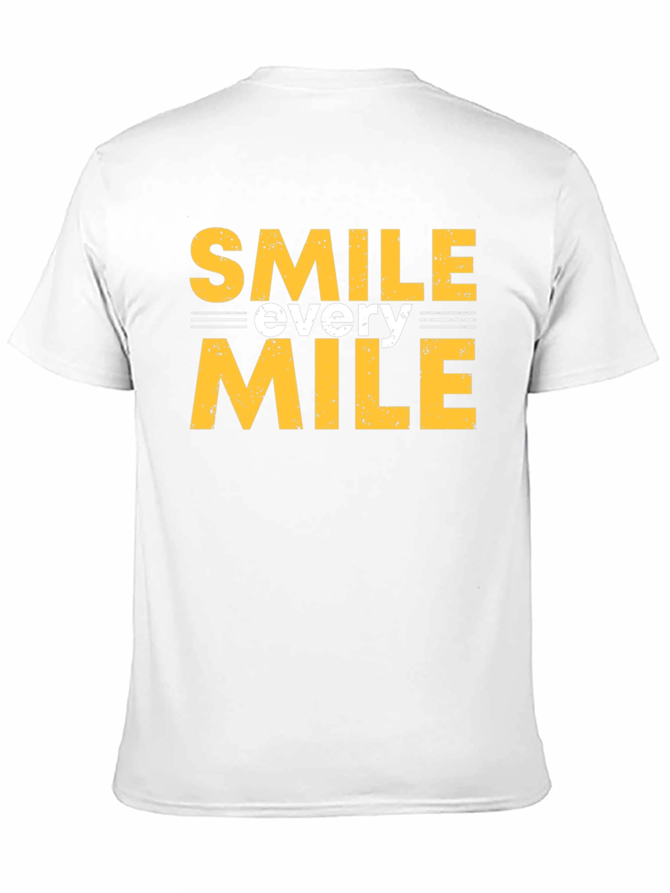 Smile Every Mile Graphic Tee - Black Cotton T-Shirt