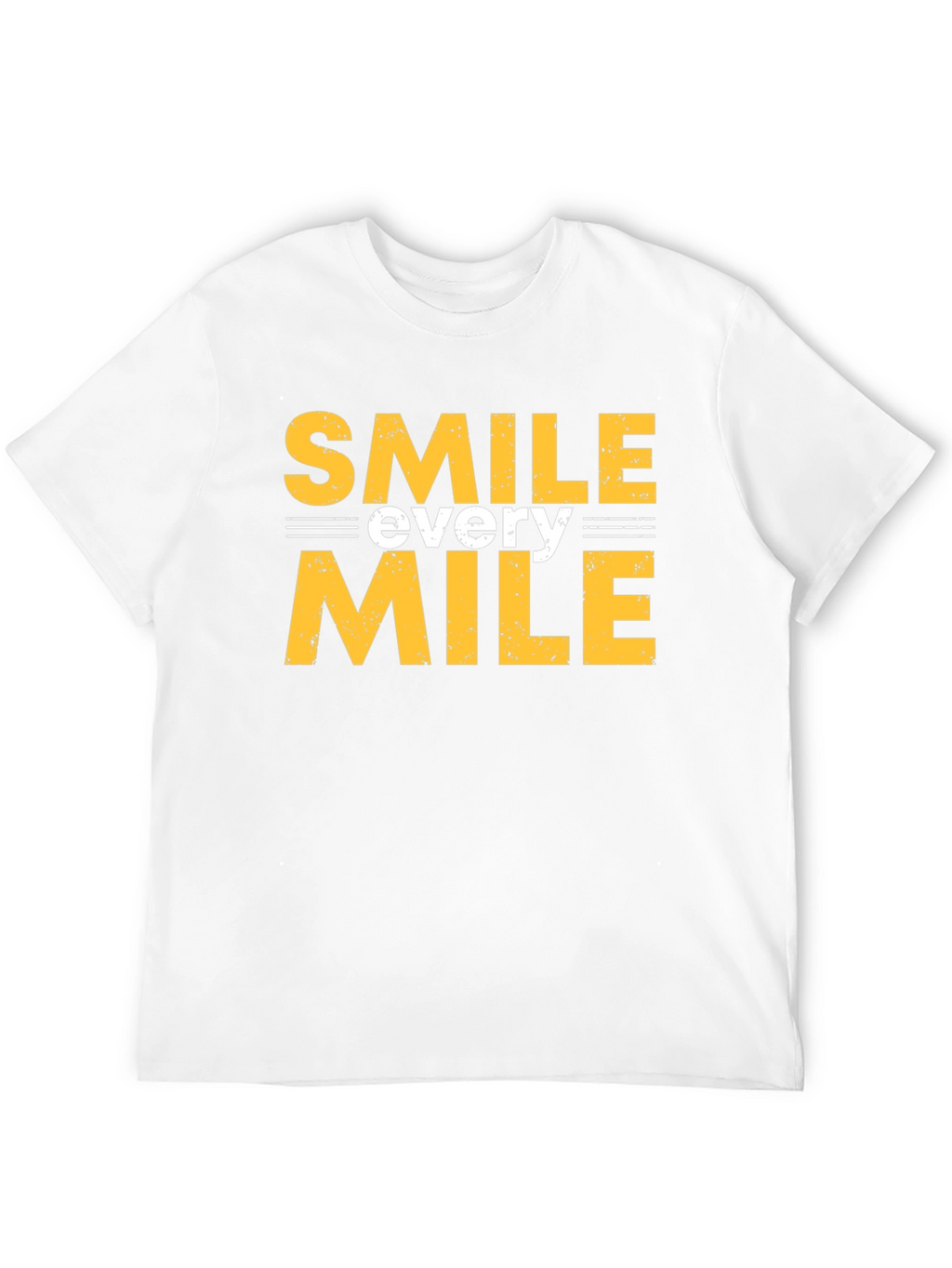 Smile Every Mile Graphic Tee - Black Cotton T-Shirt
