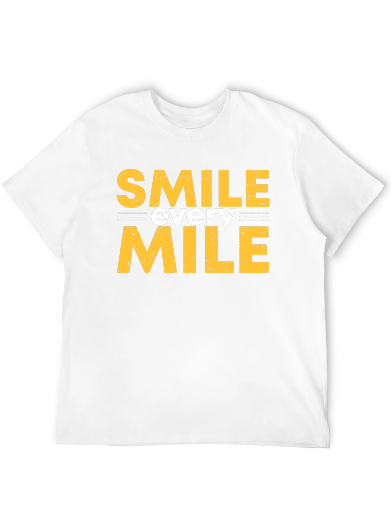 Smile Every Mile Graphic Tee - Black Cotton T-Shirt