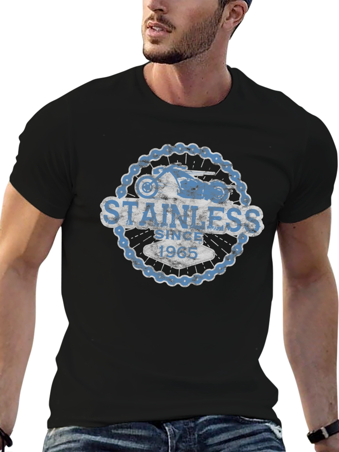 Stainless Since 1965 Motorcycle T-Shirt