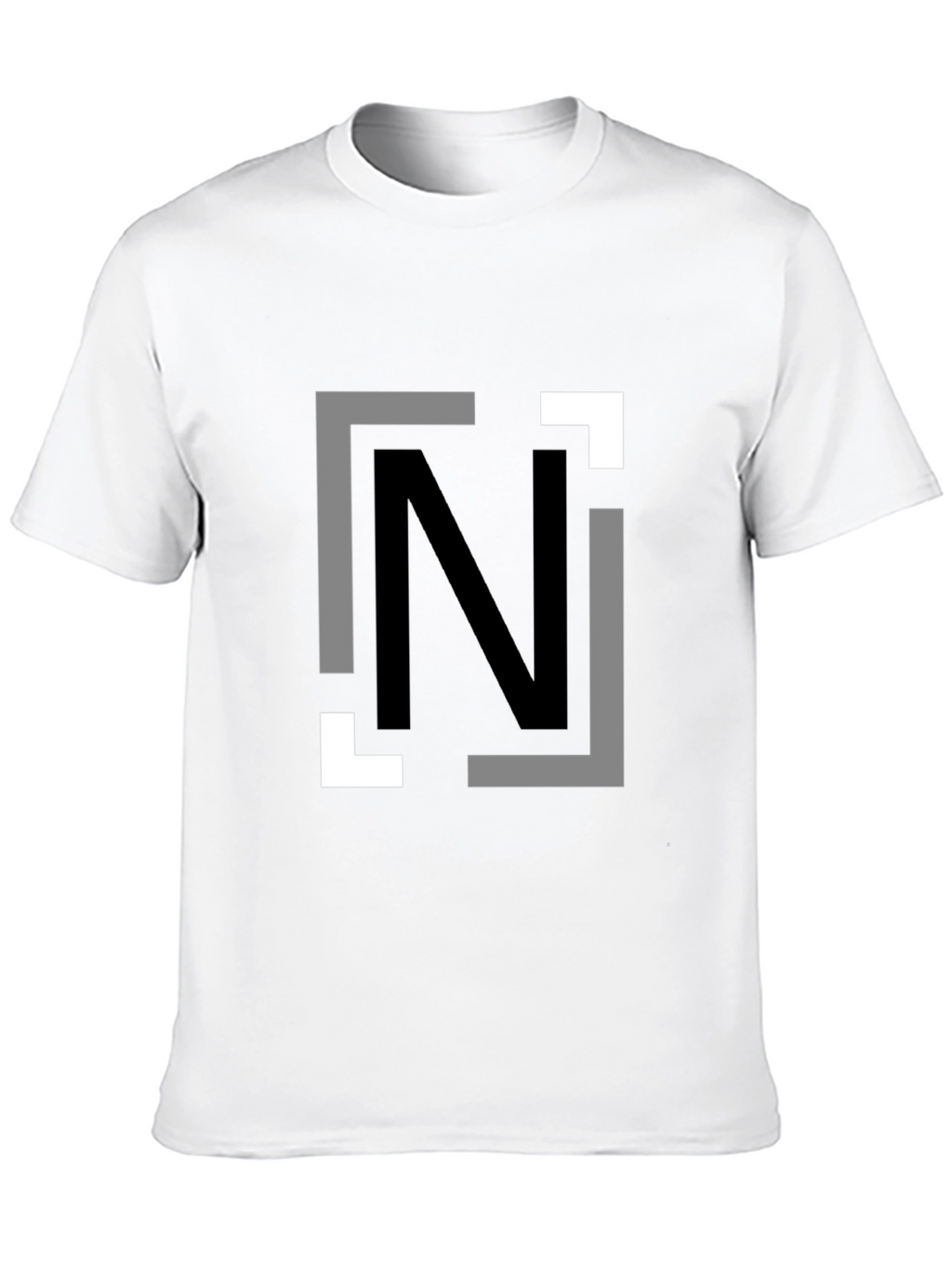 Modern N Graphic Black T-Shirt