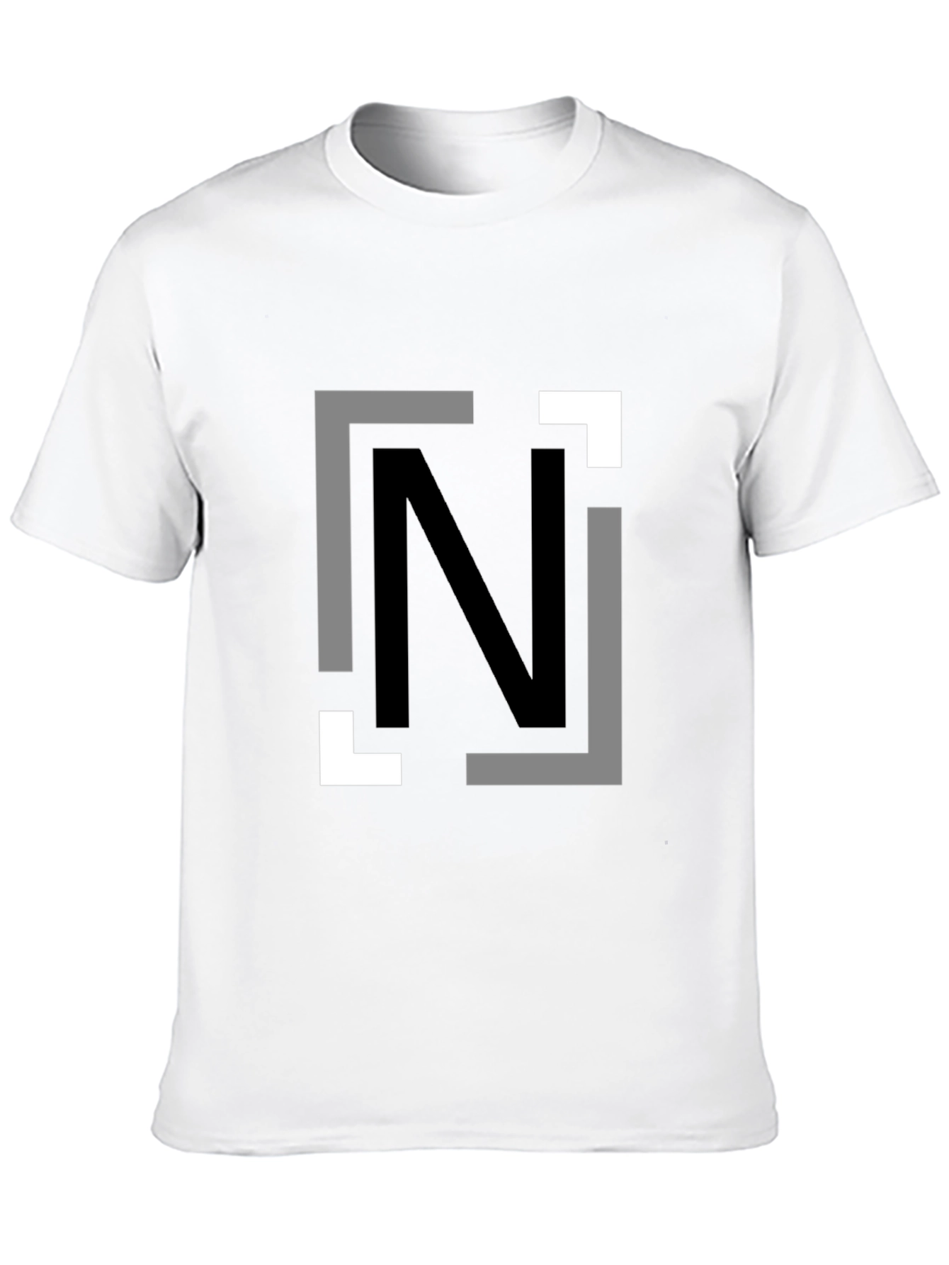 Modern N Graphic Black T-Shirt