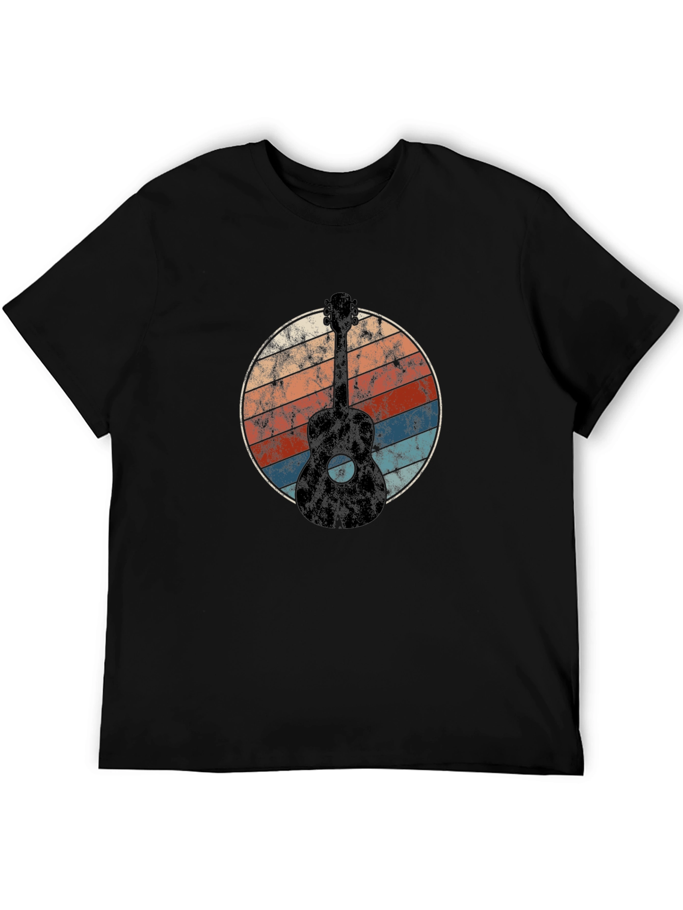 Retro Guitar T-Shirt - Vintage Style Music Tee