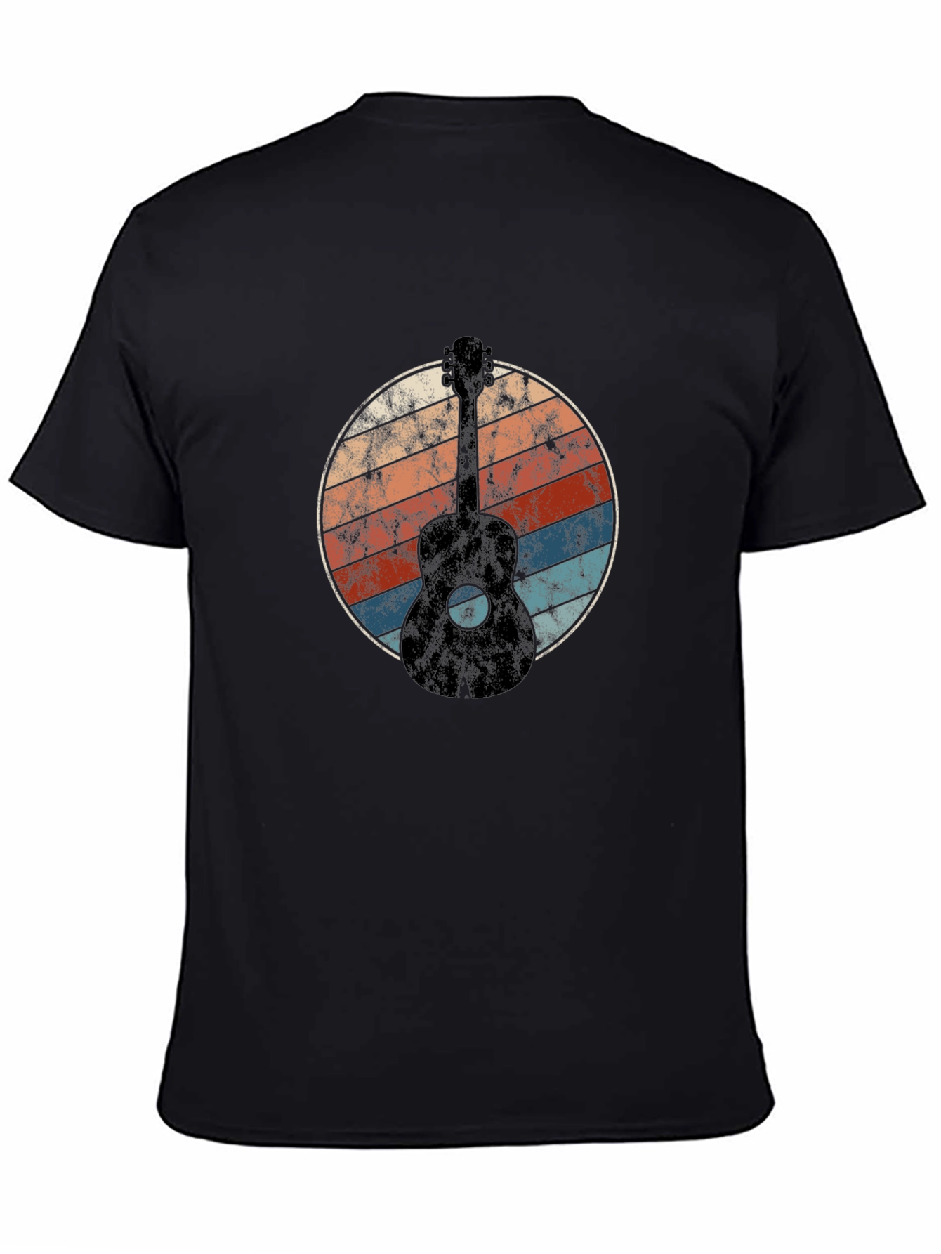 Retro Guitar T-Shirt - Vintage Style Music Tee