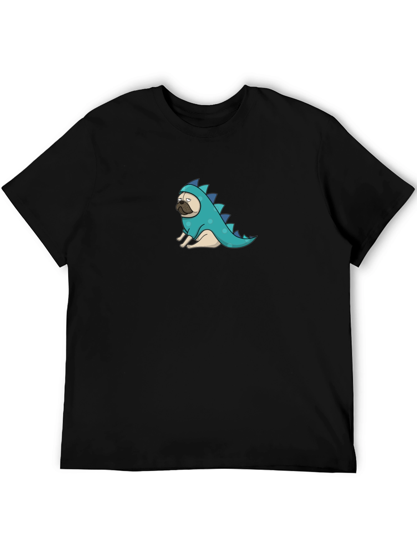 Pug Dinosaur Graphic Tee - Funny Dog T-Shirt