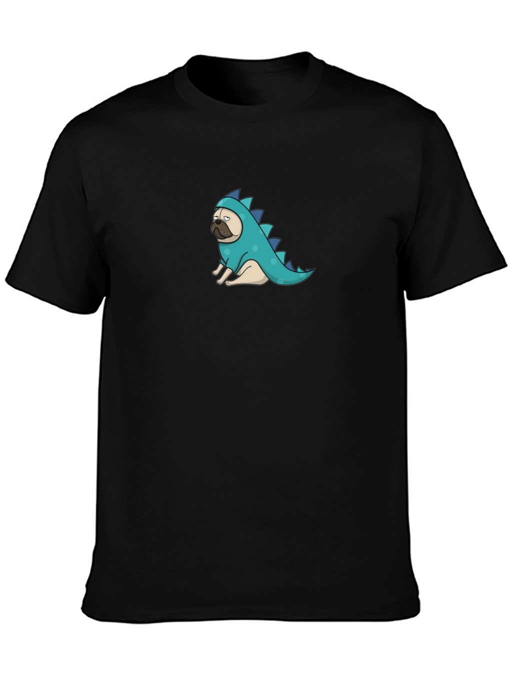 Pug Dinosaur Graphic Tee - Funny Dog T-Shirt